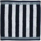Laura Ashley keukendoek midnight stripe 50x50 cm donkerblauw