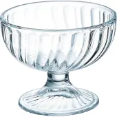 Arcoroc Set van 6x stuks ijs/sorbet coupes op voet van glas 220 ml - IJscoupes