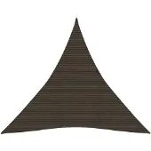 vidaXL Zonnezeil 160 g/m² 4,5x4,5x4,5 m HDPE bruin