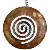 Spiru Donuthanger Levensspiraal Agaat Crazy Lace