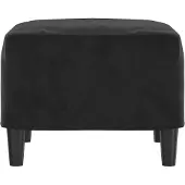 vidaXL Voetenbank 60x50x41 cm fluweel zwart