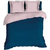 Romanette Dekbedovertrek Comtesse Teal Rose Flanel-140 x 200 / 220 cm | 1-Persoons