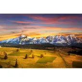 Karo-art Fotobehang Tatragebergte Bij Zonsondergang - Vliesbehang - 208 x 146 cm