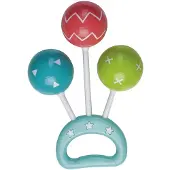 Saro rammelaar Ball junior groen/rood/blauw