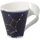 Villeroy & Boch NewWave Sterren Maagd, Kopje, Blauw, Wit, Zwart