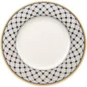 Villeroy & Boch 6x Villeroy & Boch Audun Promenade, Bord, Geel, Grijs