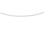 Trendjuwelier huiscollectie 4102118 Collier Witgoud Venetiaans 0,6 mm