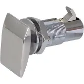 Talamex Flush Cabinet Latch Deluxe Oval Handle Zilver