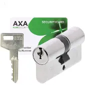 Axa Dubbel Cilinderslot - 30/30 mm - Ultimate Security+ - Veiligheidscilinder Vernikkeld - SKG** - incl. 3 sleutels - met Hotelfunctie