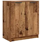 vidaXL Schoenenkast 59x35x70 cm bewerkt hout oud houtkleurig