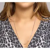 The Jewelry Collection Zilver Gerhodineerde Collier gourmet 1 1330046 80 cm