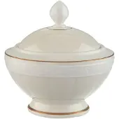 Villeroy & Boch Suiker/jam kom 6 personen 3,5dl, Opbergblikken, Wit, Goud