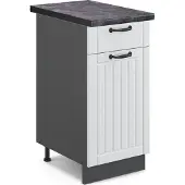 Vicco Fame-Line Keukenonderkast – 40 cm, WB Antraciet Wit Landhuis