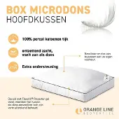 Orange Line Boxkussen - Flexofill Microdons 50 x 60 cm