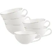 Villeroy & Boch Teetassen Anmut Platinum No.1 140 ml Set van 6