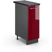 Vicco Fame-Line Apotheekkast – 30 cm, WB Antraciet Bordeauxrode hoogglans