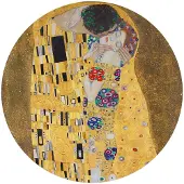 Reinders Plexiglasschilderij Klimt De Kus - Ø 70 - Acrylglas -