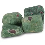 Spiru Trommelstenen Robijn in Fuchsiet (100 gram - 30-40 mm)
