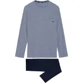 Hom - Modal Comfort Long/sleeve Pyjama set met lange broek - Navy - mannen - 2XL