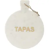 J-Line Cheese Board Round Tapas Marble White