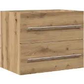 vidaXL Wastafelonderkast, Artisan-eikenhout, 60x38,5x48 cm