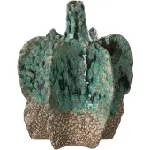 J-Line Vase Naga Ceramic Azur/Brown Large