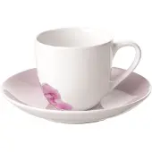 Villeroy & Boch Espressotasse mit Untertasse Rose Garden 70 ml