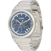BOSS Analoog horloge 'CANDOR' blauw / zilver