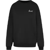 Brandit Sweatshirt 'Crewn. Carlsbad' zwart / wit