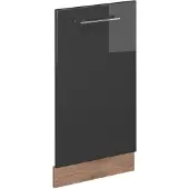 Vicco Fame-Line Vaatwasserfrontpaneel – 45 cm zonder werkblad Antraciet Hoogglans