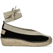Shabbies Dames Espadrilles Palma - Zwart - Maat 40
