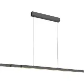 Paul Neuhaus Hanglamp Adriana Comfort Lift, dimbaar, alu / grijs / zink, Woon-/ Eetkamer, Aluminium, Modern