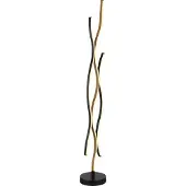 Globo Vloerlamp Geronimo zwart met hout