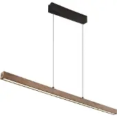 Globo Strakke Hanglamp Olivus Hout 115cm