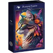 Bluebird Puzzle Floral Cat Puzzel (500 stukjes)
