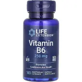 Life Extension - Vitamine B6, 250 mg - 100 capsules