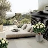 Maxifleur Kunstplanten Hortensia UV Kunstplant Deluxe 80cm Creme