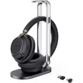 Yealink BH76 Plus + Charging Stand UC USB-C/A Draadloos Hoofdband Oproepen/muziek USB Type-C / USB Type-A Bluetooth Oplaadhouder