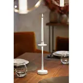 Villeroy & Boch | Combinatie van een tafellamp en een kandelaar | Accu | Wit