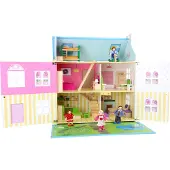 Small Foot poppenhuis meisjes blauw hout 55 x 36 x 60 cm