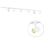 QAZQA Slim railsysteem met 6 spots wit 1-fase 200cm - Iconic Jeana