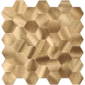 BES LED Zelfklevend Mozaïek Hexagon Gold