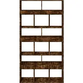 vidaXL kamerscherm 100x33x187,5 cm bewerkt hout gerookt eikenkleurig