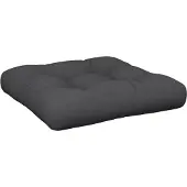 vidaXL Palletkussen 60x61,5x10 cm stof zwart