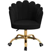 Russle Velvet Schelp Bureaustoel