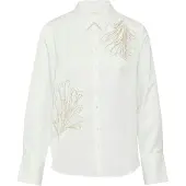 s.Oliver Blouse crème / goud / zilver