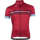Vermarc Attaco SP. L. Fietsshirt Rood/Blauw Maat S