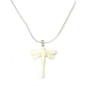 Heaven Eleven KIDS - Meisjes - ketting - ballchain - rvs - libel - bone
