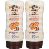 Hawaiian Tropic Silk Hydration Zonnebrandlotion Spf15 2x180 ml Lotion