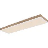 Globo Plafondlamp Doro, dimbaar, hout donker, Woon-/ Eetkamer, Hout, Modern, plafondlamp hout